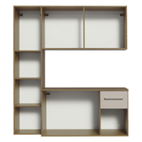 Cocina Compacta 120cm Marron/Crema Easy