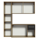 Cocina Compacta 120cm Marron/Negro Easy