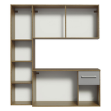 Cocina Integral 120cm Marrón/Gris Easy