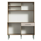 Cocina Compacta 120cm Marron/Crema Life