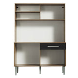Cocina Compacta 120cm Marron/Negro Life