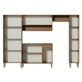 Cocina Integral 261cm Emilly Hit Marrón/Negro