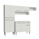 Cocina Compacta 229cm Blanco Emilly Top