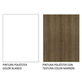 Cocina Integral 240cm Blanco/Marrón Topazio