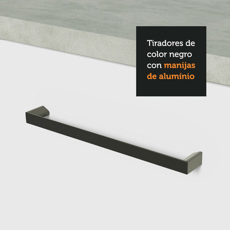 Mueble de Cocina Para Fregadero 120 cm 2 Puertas y 3 Cajones (Con Tablero) Blanco Agata Madesa