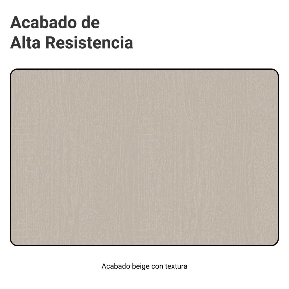 Gabinete Bajo 40 cm 3 Cajones Con Patas Nice Crema