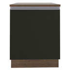 Gabinete Bajo 60 cm 1 Puerta Marrón/Negro Glamy Madesa