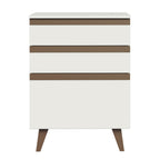 Gabinete Bajo 60 cm 3 Cajones Blanco Reims Madesa