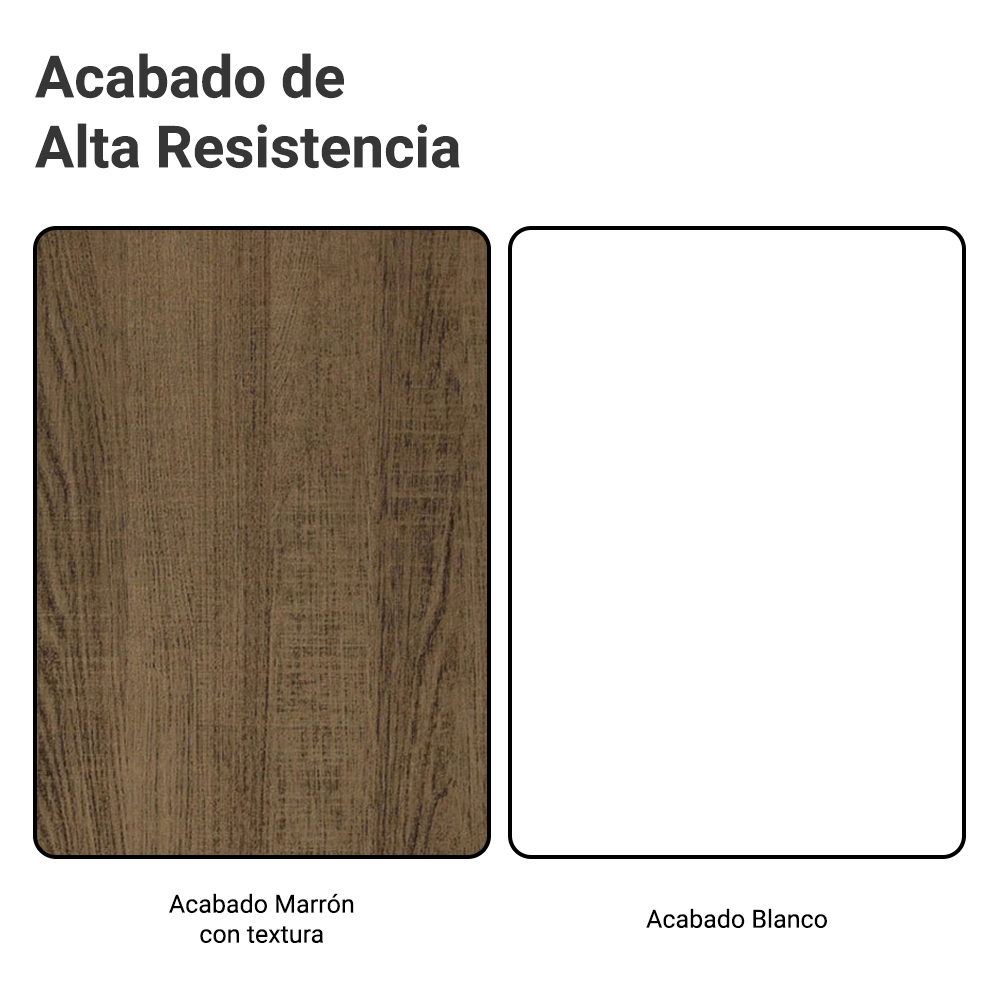 Gabinete Bajo Agata 80 cm 2 Puertas Marron/Blanco