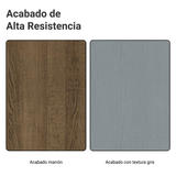 Mueble Esquinero 1 Puerta (Sin Encimera) Marrón/Gris Agata Madesa