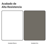 Gabinete Bajo de Cocina 80 cm 2 Cajones (Sin Encimera) Blanco/Gris Vik Madesa