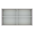 Gabinete Superior 120 cm 2 Puertas Blanco/Gris Agata Madesa