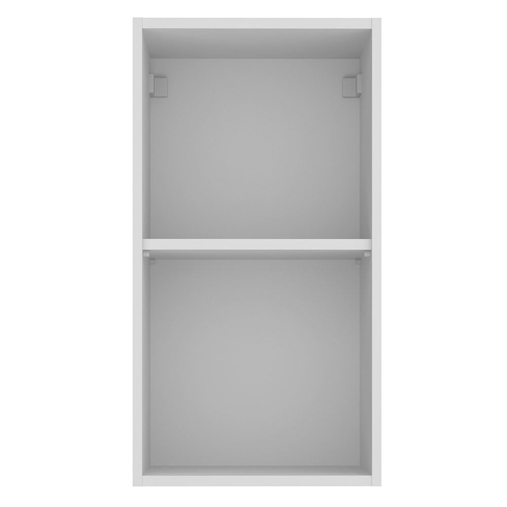 Gabinete Superior 35 cm 1 Puerta Blanco/Negro Glamy