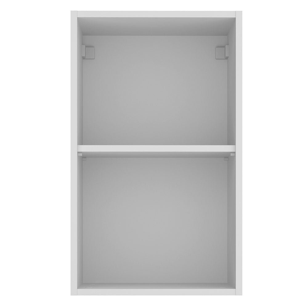 Gabinete Superior 40 cm 1 Puerta Glamy Blanco/Negro