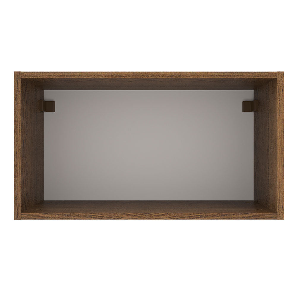 Gabinete Superior 60 cm 1 Puerta Abatible Agata Marrón/Gris