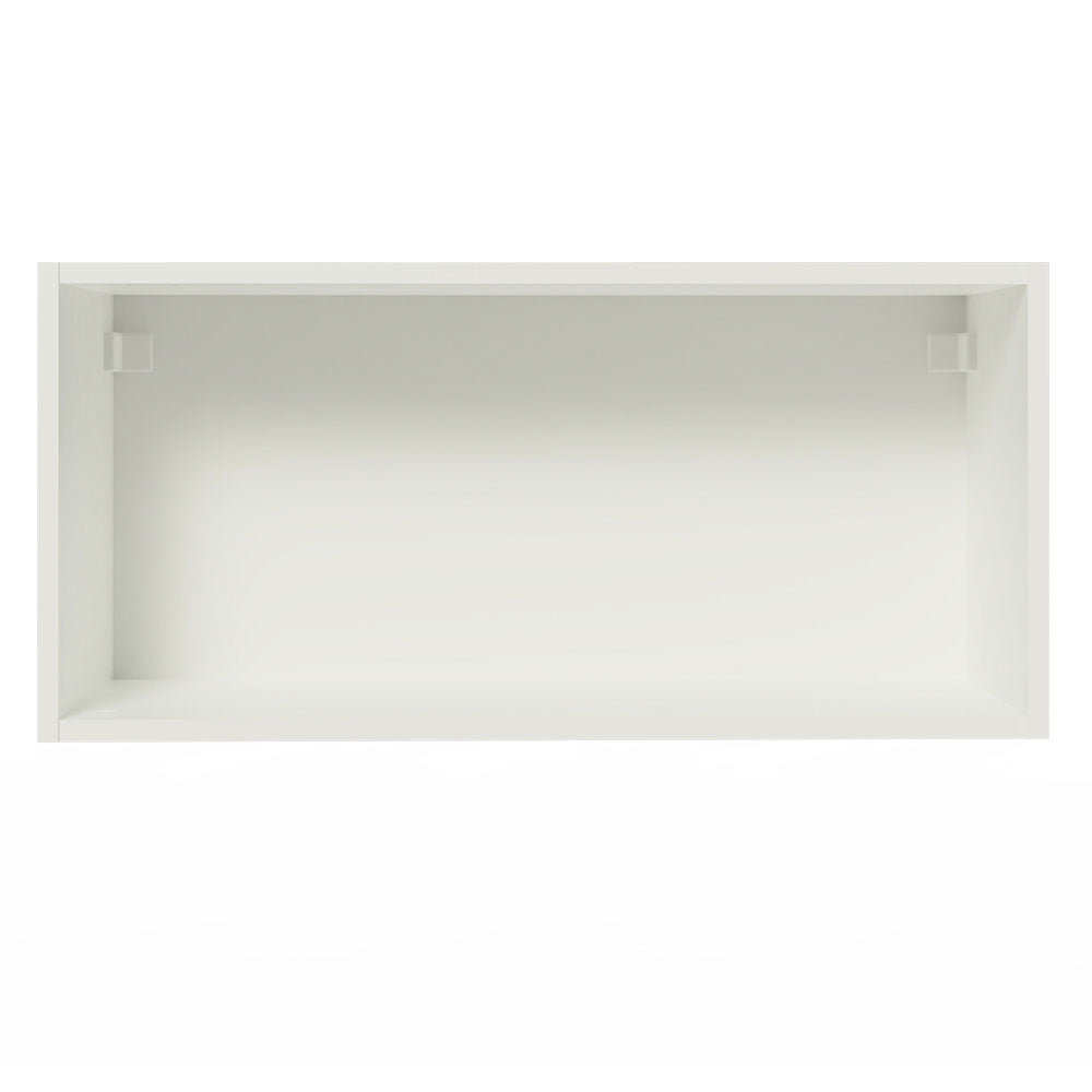 Gabinete Superior 70 cm 1 Puerta Abatible Blanco/Negro Glamy