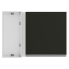 Gabinete Superior Esquinero 94 cm 1 Puerta Blanco/Negro Glamy Madesa