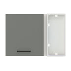 Gabinete Superior Esquinero 94 cm 1 Puerta Blanco/Gris Agata Madesa