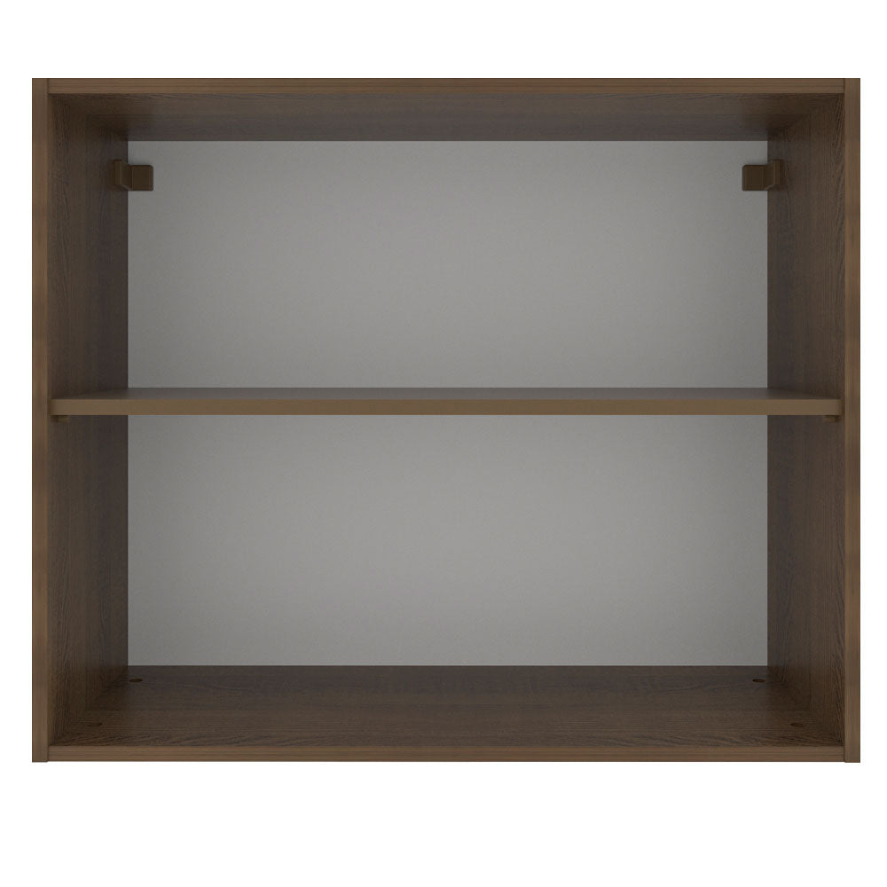 Gabinete Superior 80 cm 2 Puertas Marrón/Negro Glamy Madesa