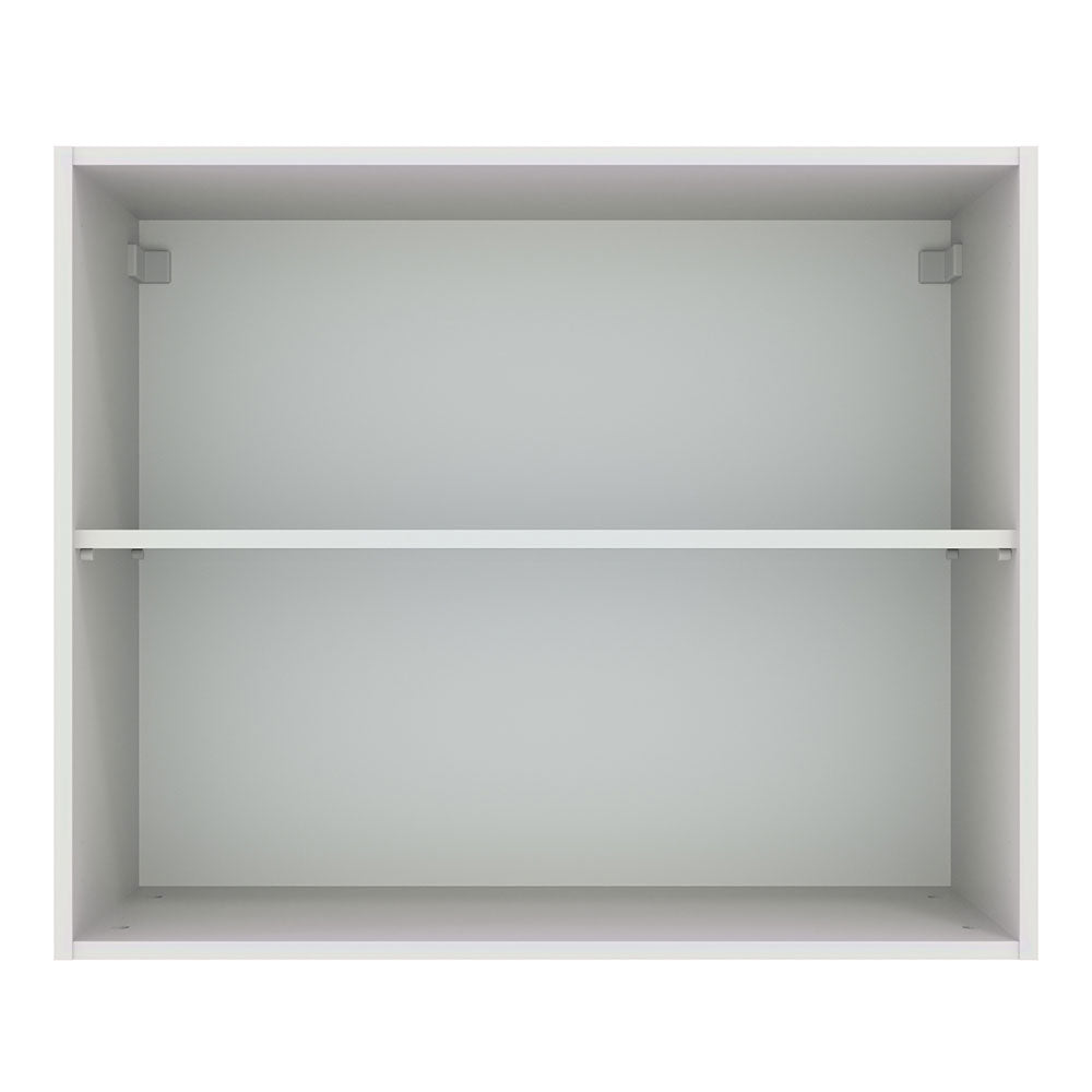 Gabinete Superior 80cm 2 Puertas Blanco/Gris Agata