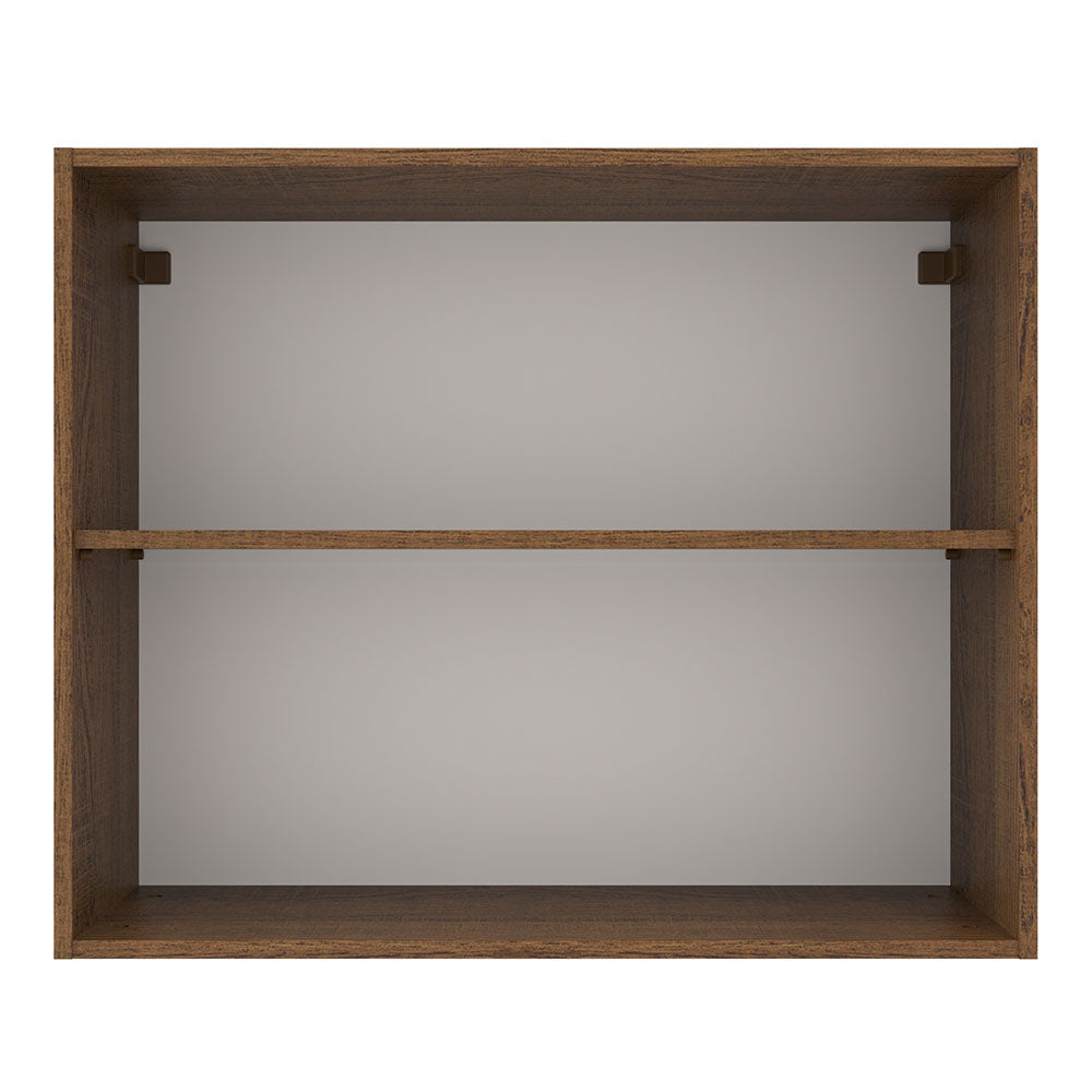 Gabinete Superior 80 cm 2 Puertas Marrón/Gris Agata Madesa