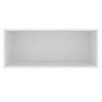 Gabinete Superior 80 cm 1 Puerta Abatible Blanco/Negro Glamy Madesa