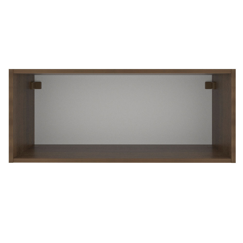 Gabinete Superior 80 cm 1 Puerta Abatible Marrón/Negro Glamy Madesa