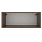 Gabinete Superior 80 cm 1 Puerta Abatible Marrón/Negro Glamy Madesa