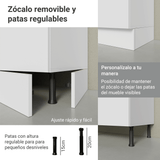 Cocina Integral Esquinera 399cm Blanco Agata 02