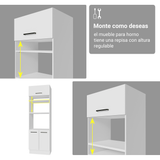 Cocina Integral 549cm Blanco Agata 01