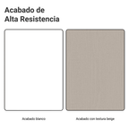 Kit Gabinete Bajo 2 Puertas y Vitrina 70 cm Blanco/Crema Agata Madesa
