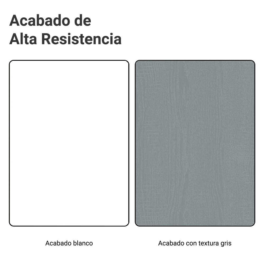 Kit Gabinete Bajo 2 Puertas y Vitrina 70 cm Blanco/Gris Agata Madesa