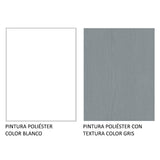 Cocina Compacta 120cm Blanco/Gris Agata 01