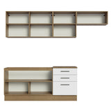 Cocina Integral 260cm Marrón/Blanco Agata 02