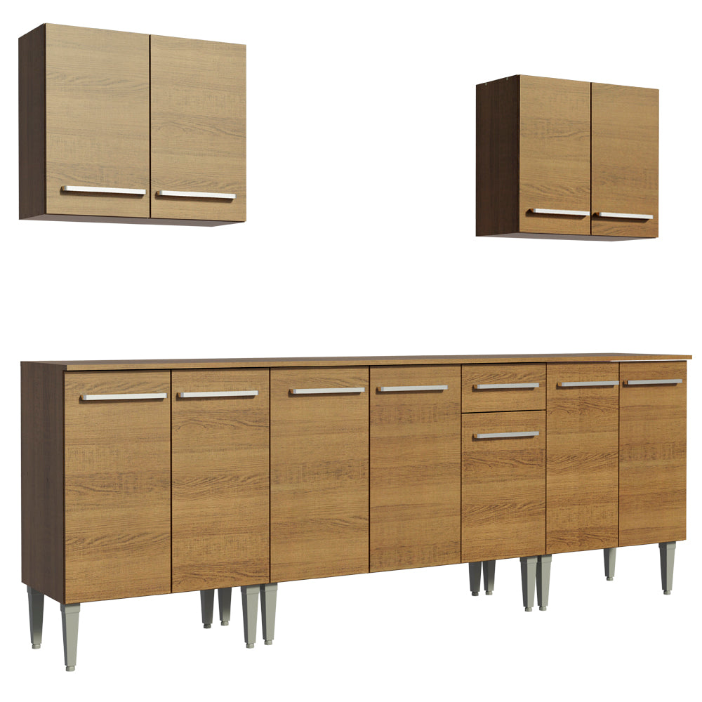 Cocina Integral 233cm Marrón Emilly King 01