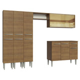 Cocina Integral 261cm Marrón Emilly 05