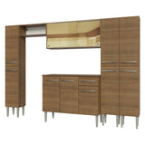 Cocina Integral 261cm Marrón Emilly 07