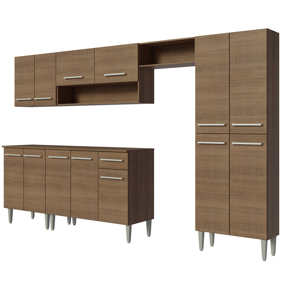 Cocina Integral 293cm Emilly Marrón 10