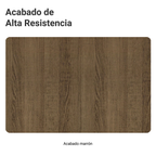 Kit Gabinete Bajo 2 Puertas y Vitrina 70 cm Marrón Glamy Madesa