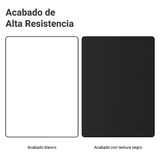 Kit Gabinete + Vitrina 70 cm Blanco/Negro Glamy 02