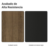 Kit Gabinete + Vitrina 70 cm Marrón/Negro Glamy 02