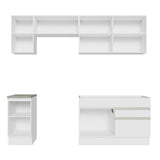 Cocina Integral 240cm Blanco Glamy 07