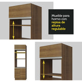 Cocina Integral 270cm Marrón Jade 09