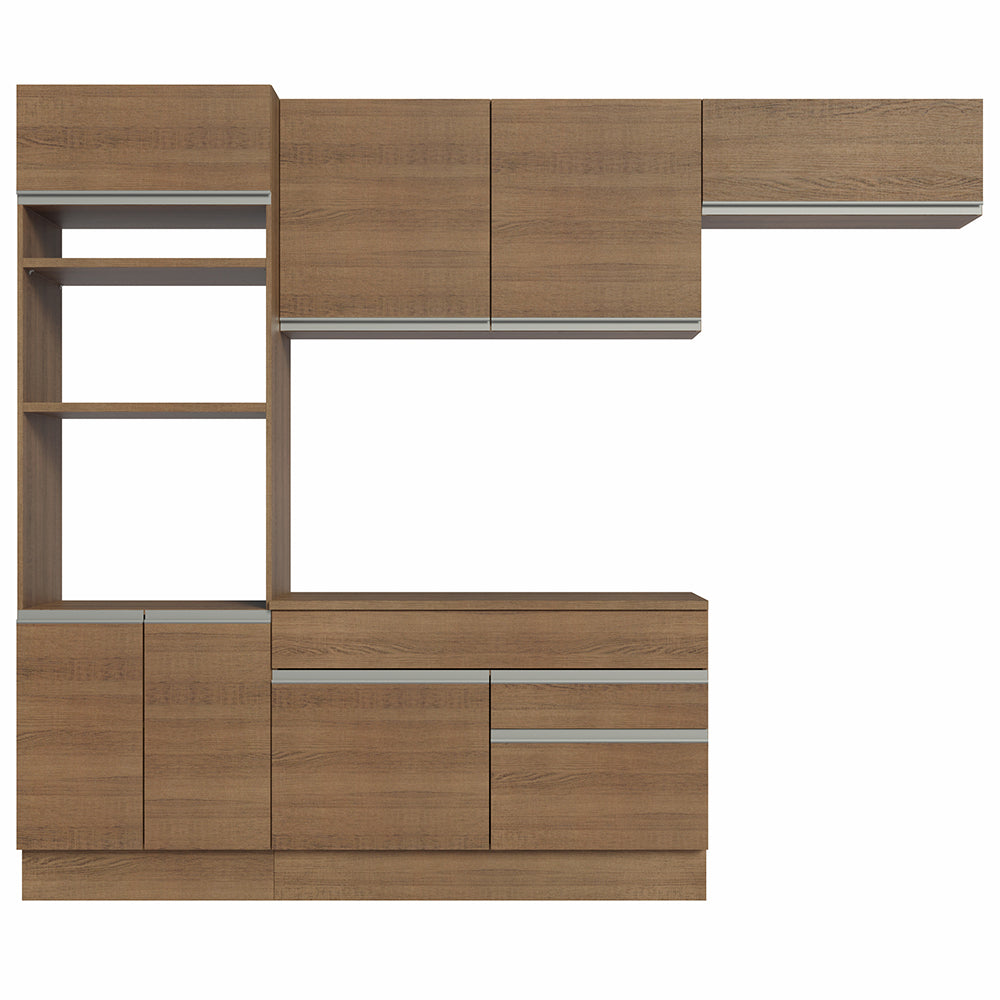 Cocina Integral 270cm Marrón Glamy 14