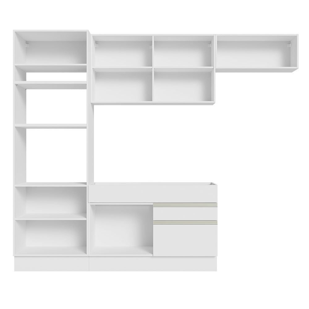 Cocina Integral 270cm Blanco Glamy 15