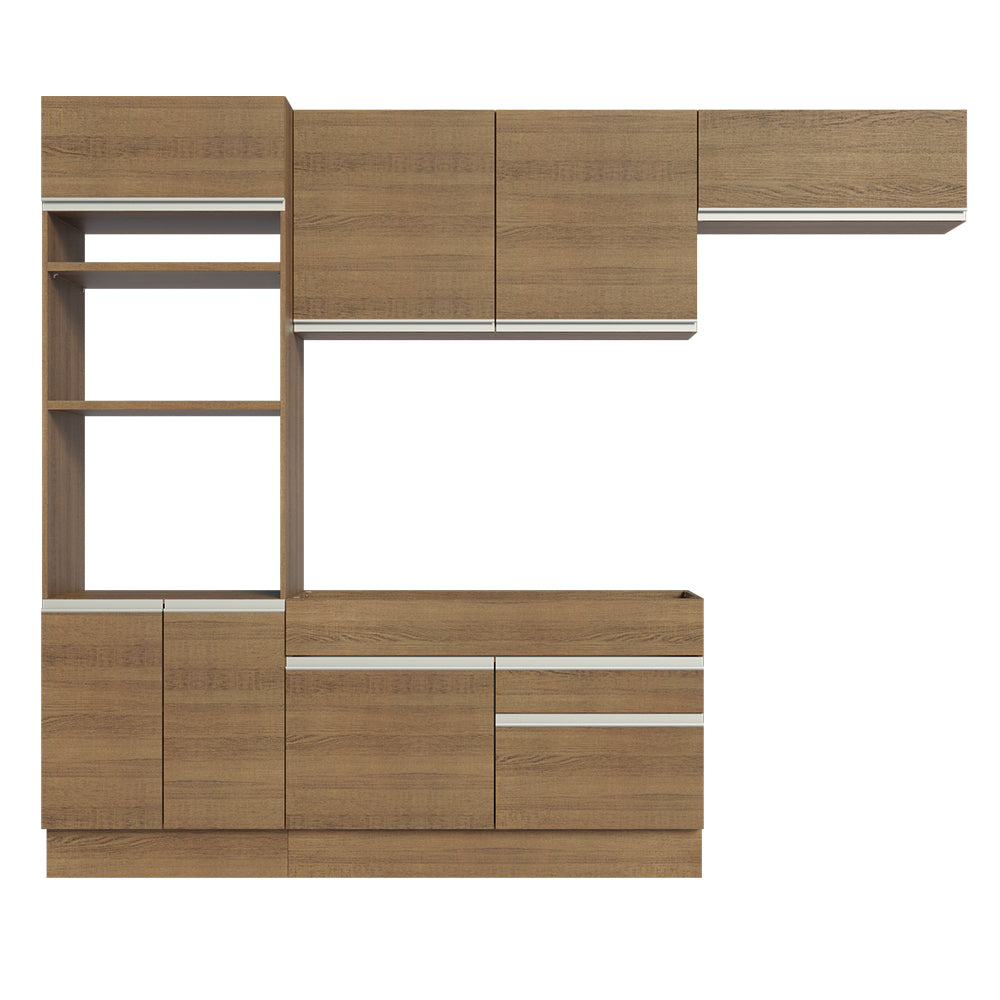 Cocina Integral 270cm Marrón Glamy 15