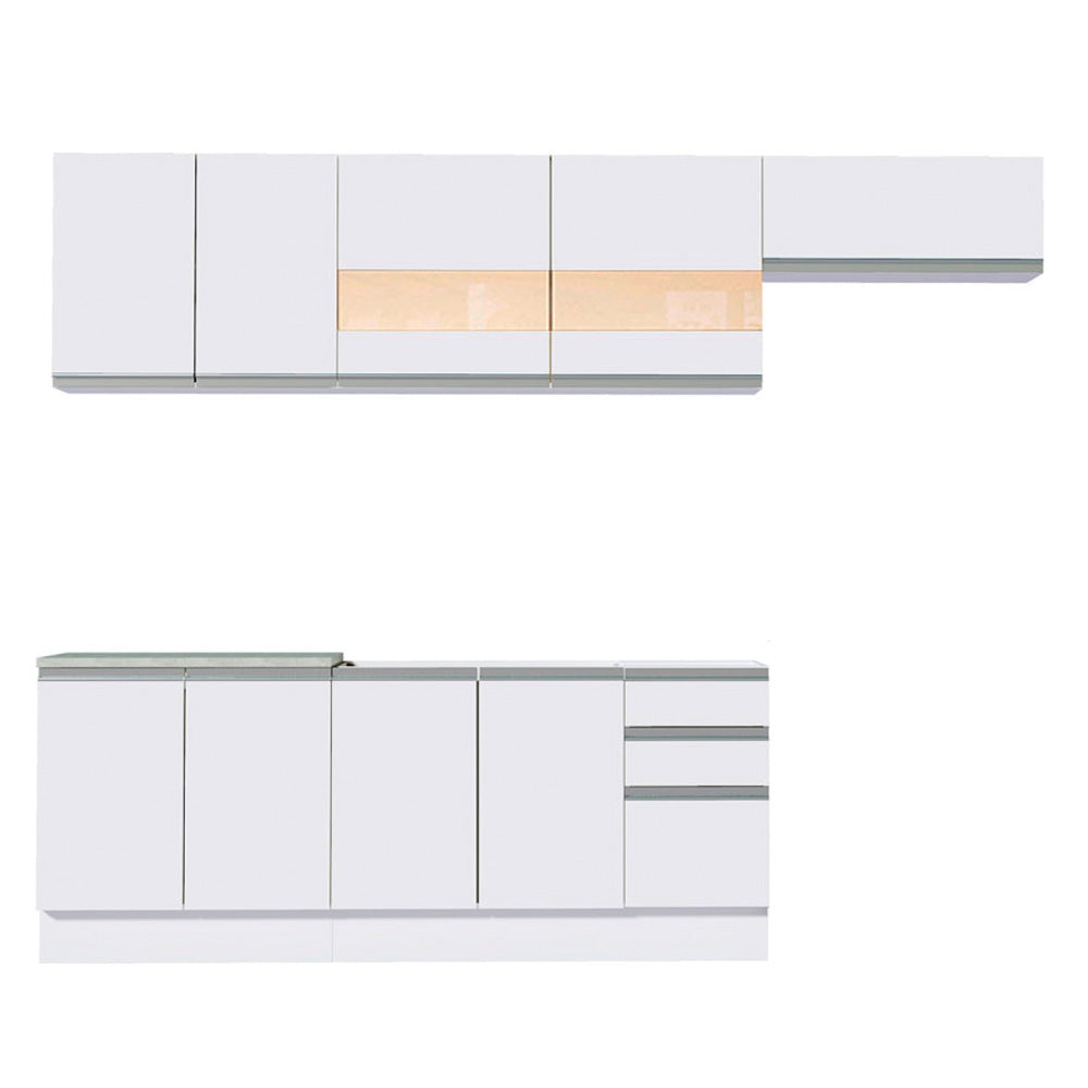 Cocina Integral 280cm Blanco Glamy 03