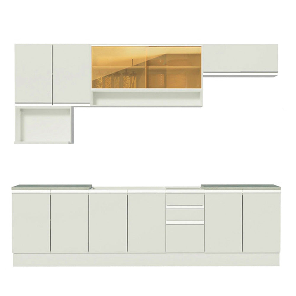 Cocina Integral 280cm Blanco Glamy 04