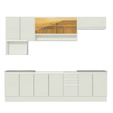 Cocina Integral 280cm Blanco Glamy 04