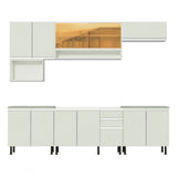 Cocina Integral 280cm Blanco Glamy 04SR